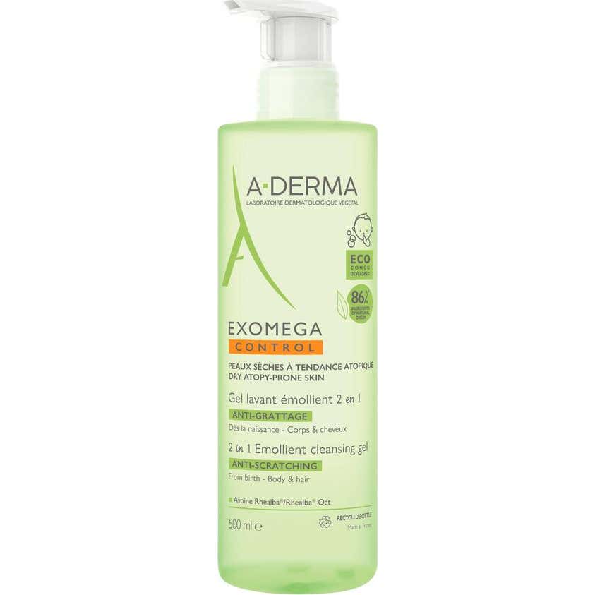 A-Derma Exomega Gel Lavant Émollient 2en1 500 ml