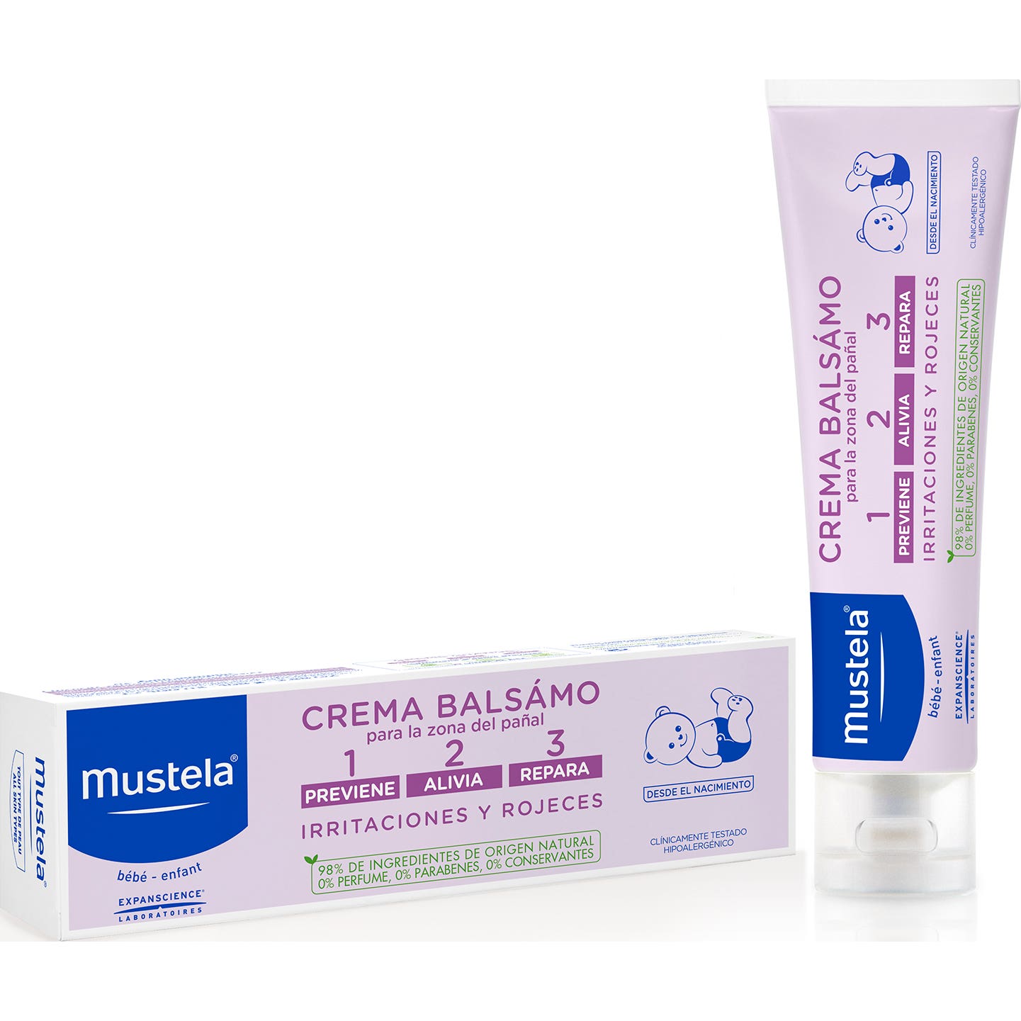 Baume crème Mustela 1+2+3 150ml