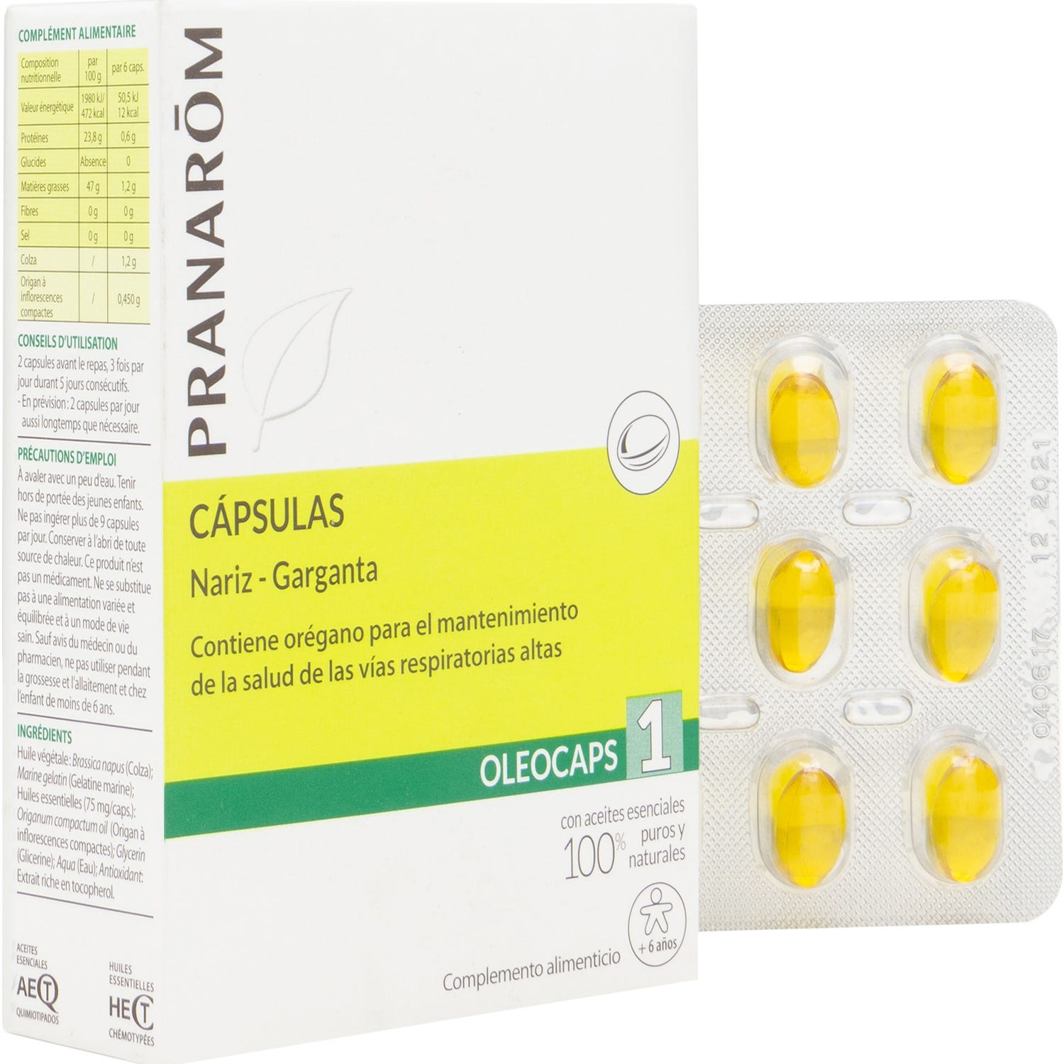 Pranarôm Oleocaps Airways 30 capsules