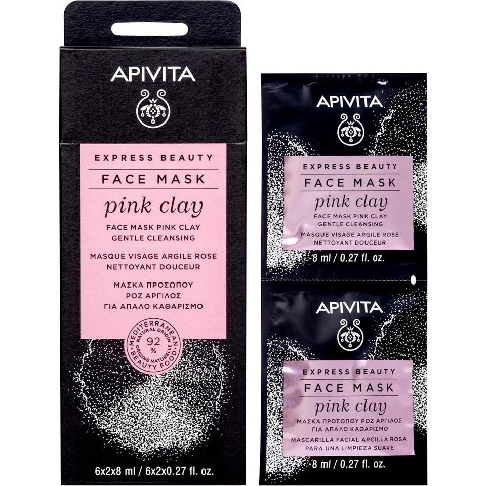 Apivita Face Mask Pink Clay 2x8ml
