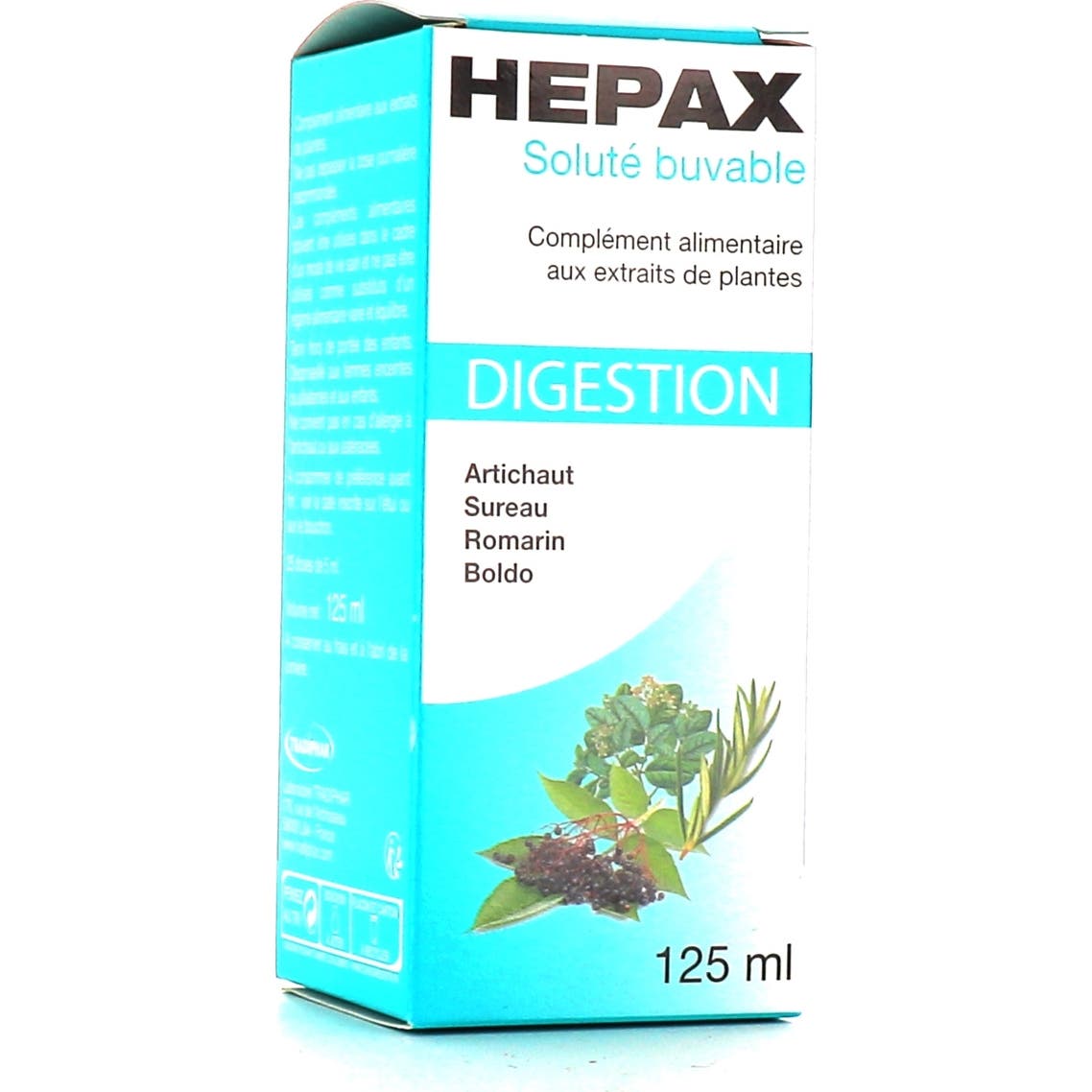 Tradiphar Hepax Soluté Buvable Digestion 125mL