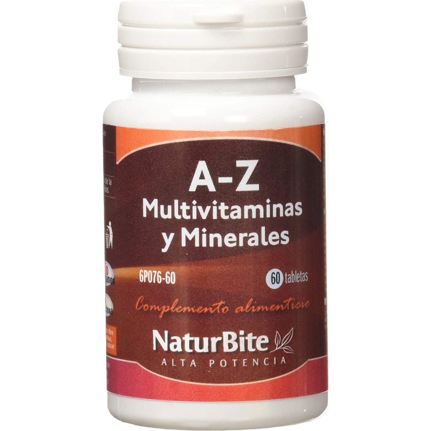 Naturbite A-Z Multivitamines et Minéraux 60 Tabs