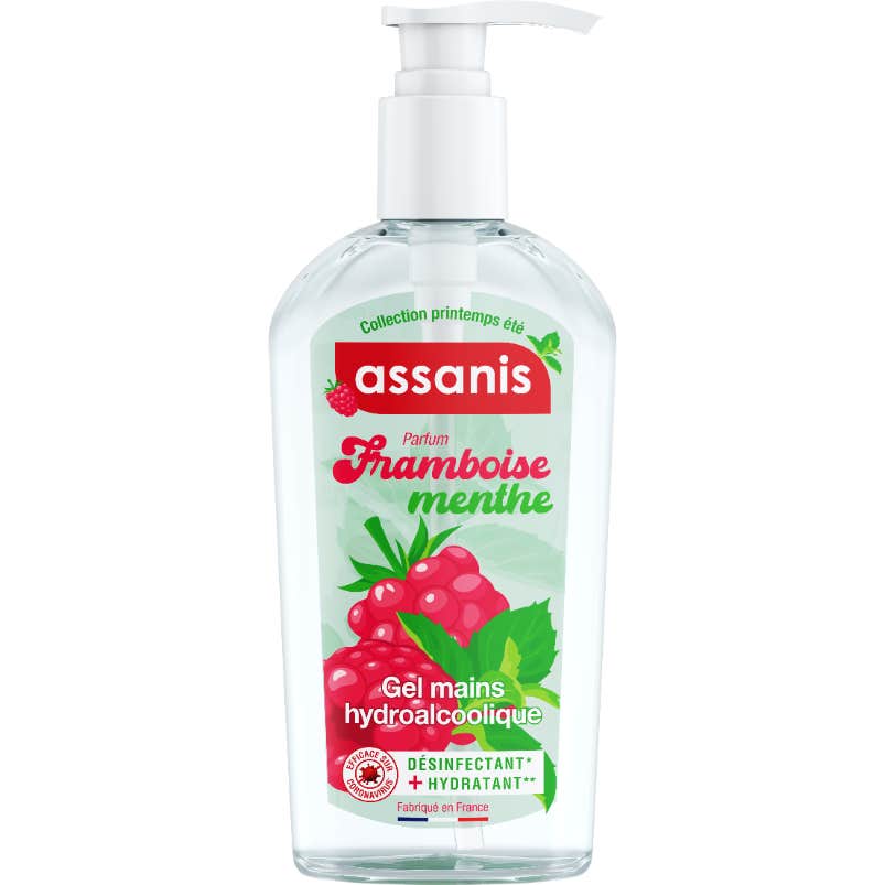 Assanis Gel Hydroalcoolique Framboise Menthe 250ml