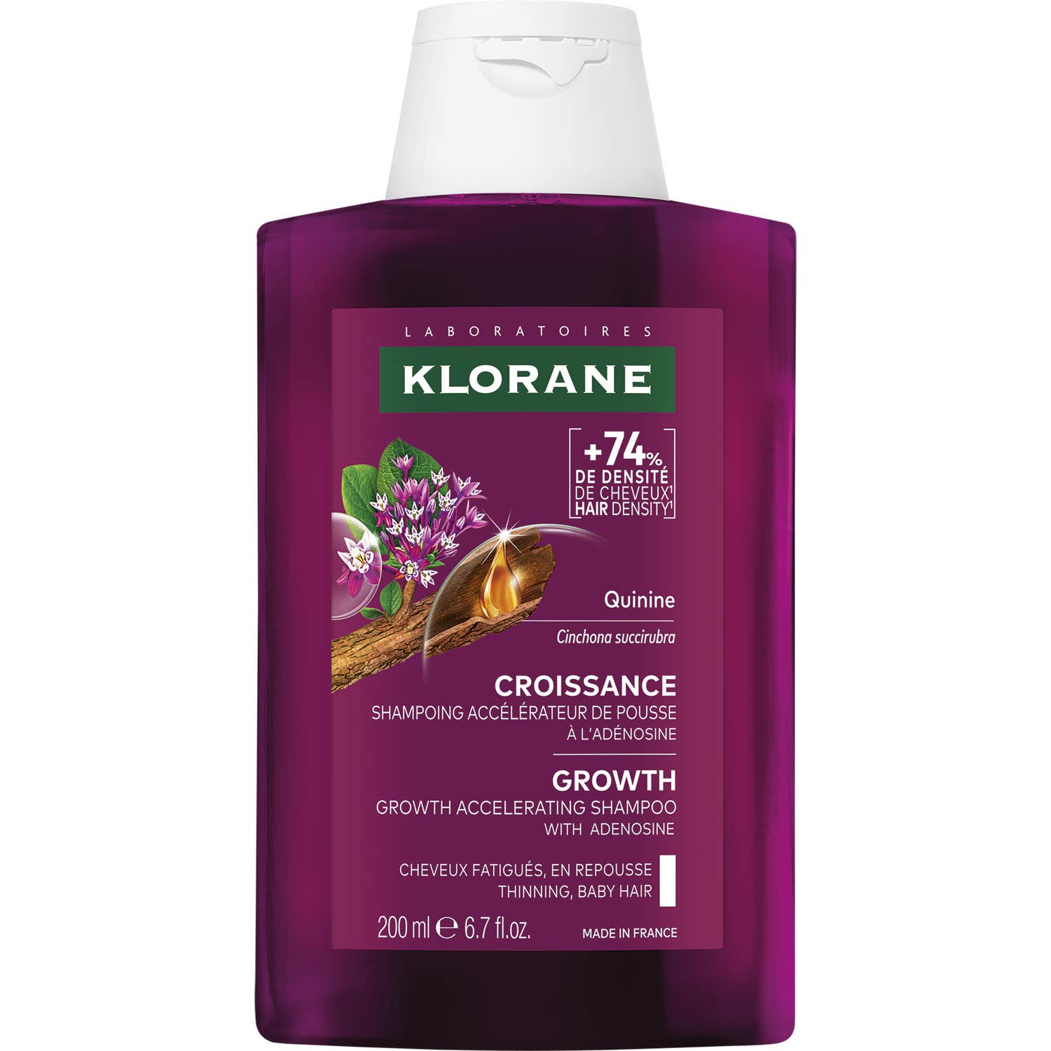 Klorane Croissance Shampoing Accélérateur De Pousse 200 ml
