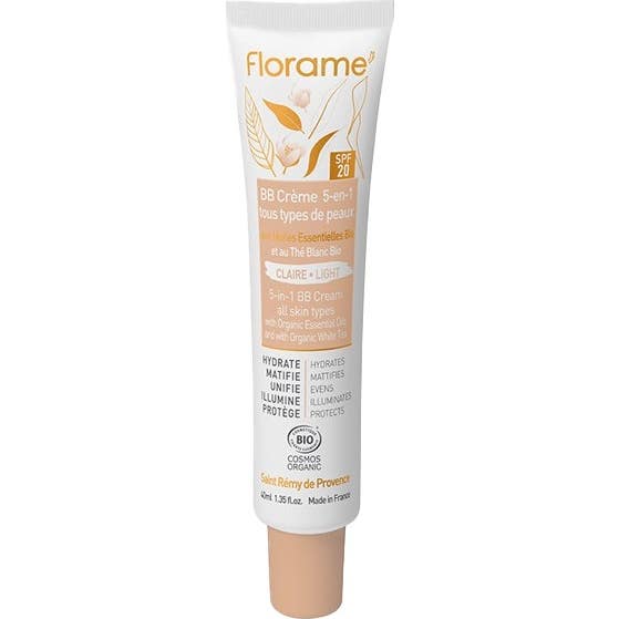 Florame BB Cream 5 en 1 Teinté Clair spf20 40ml