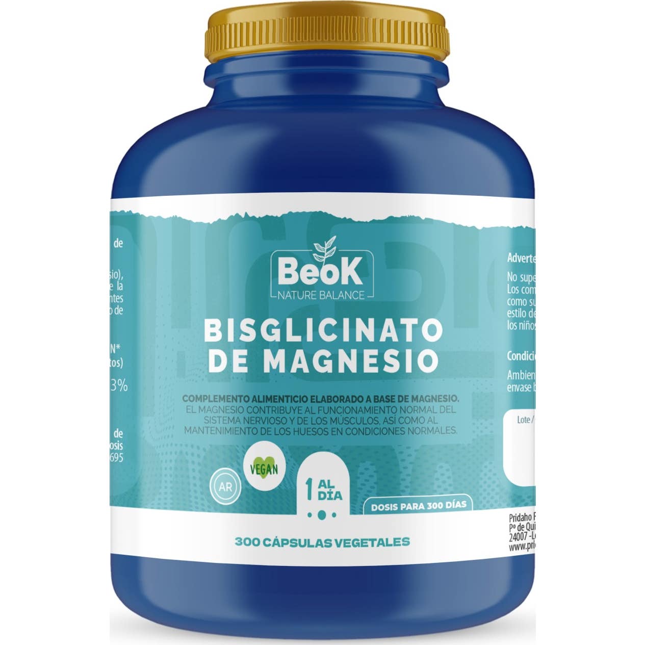 BeoK Bisglycinate de Magnésium 300caps