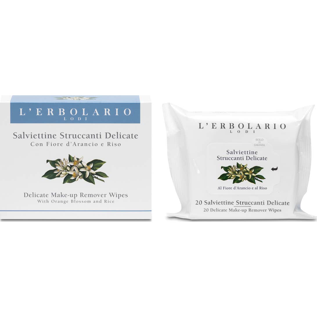 L'Erbolario Lingettes Démaquillantes Délicates Orange 20uts