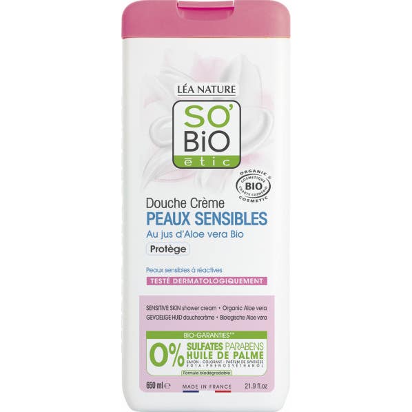 So Bio Etic Aloe Vera Protective Sensitive Skin Shower Gel 650ml
