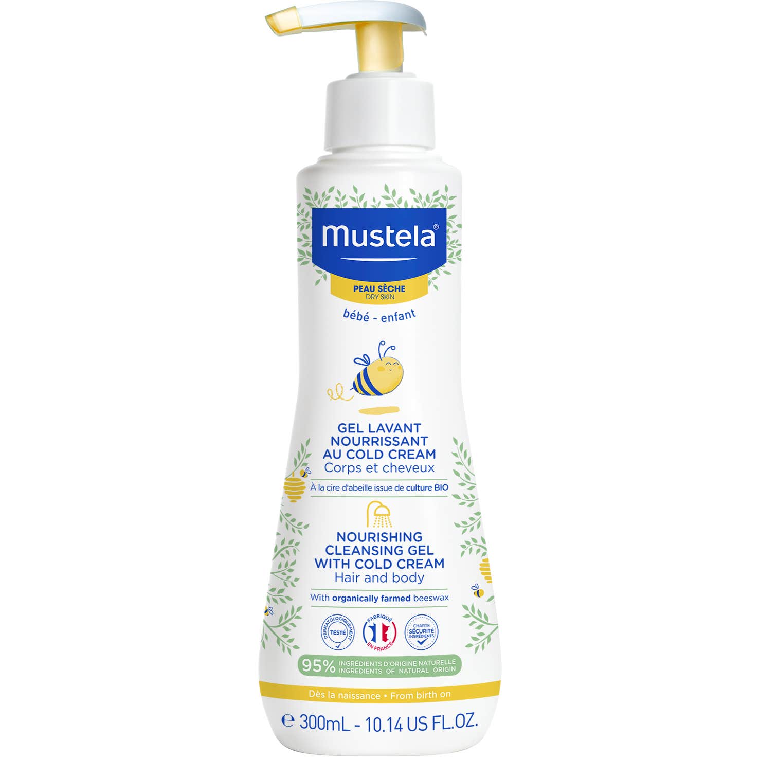 Mustela Gel Lavant Nourrissant Au Cold Cream 300ml