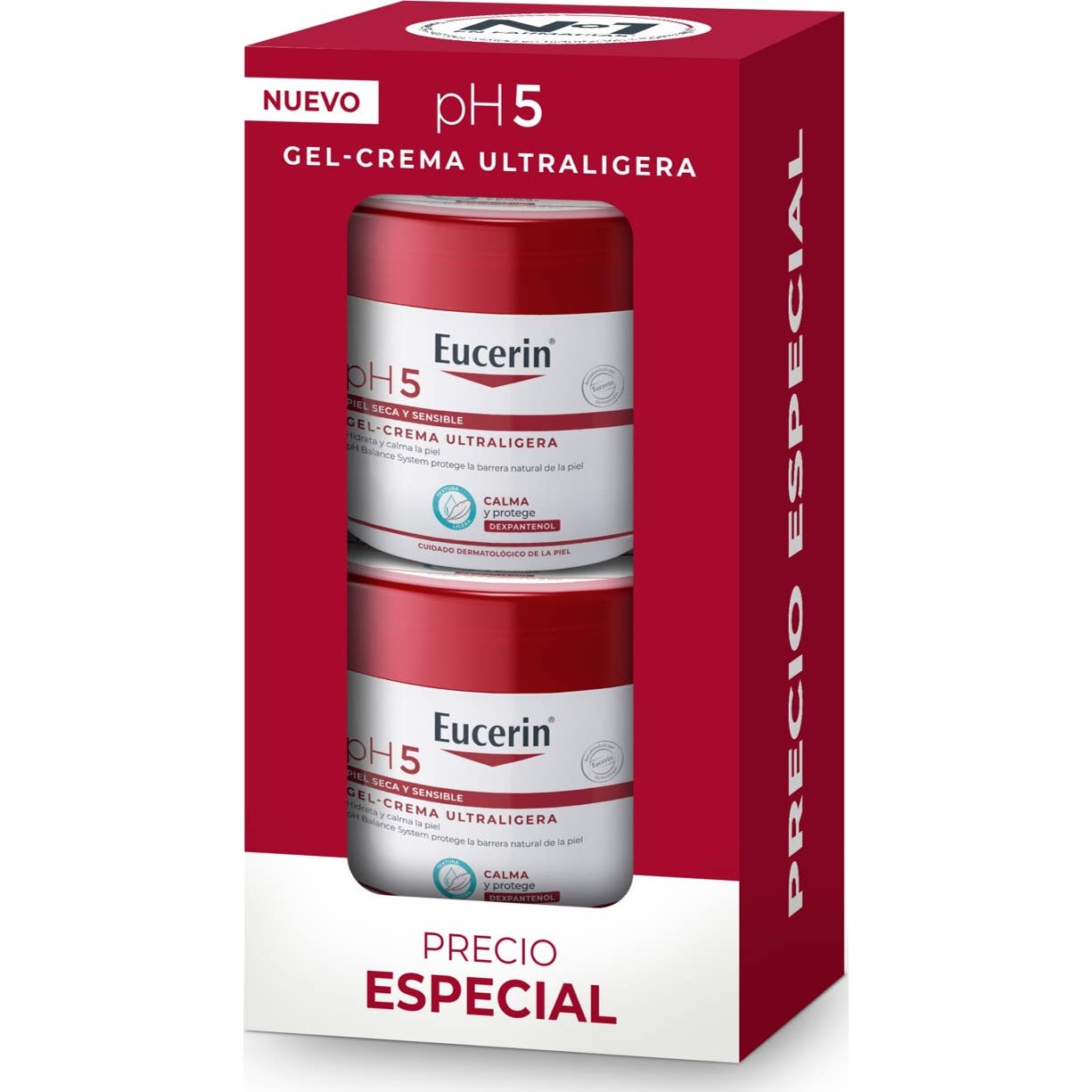 Eucerin Crème‑Gel Hydratante Corporelle Ultra‑Légère pH5 2x350ml