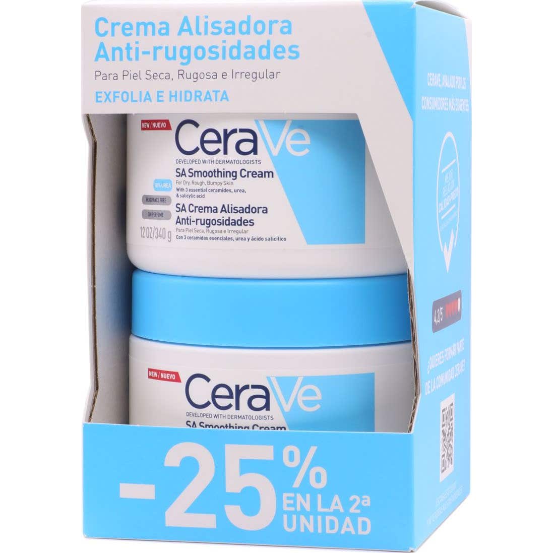 CeraVe Anti-Rugosité Crème Lissante Pack 2x340g