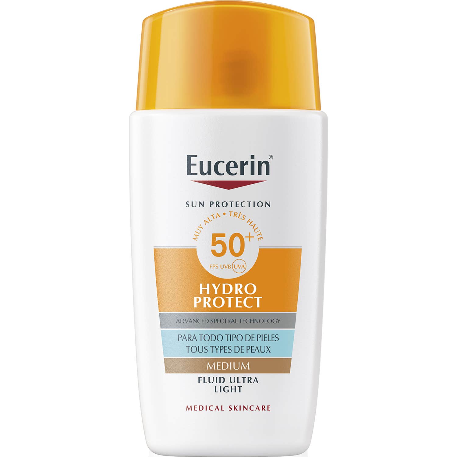 Eucerin Hydro Protect Fluido Ultra Light Tinted Medio SPF50+ 50ml