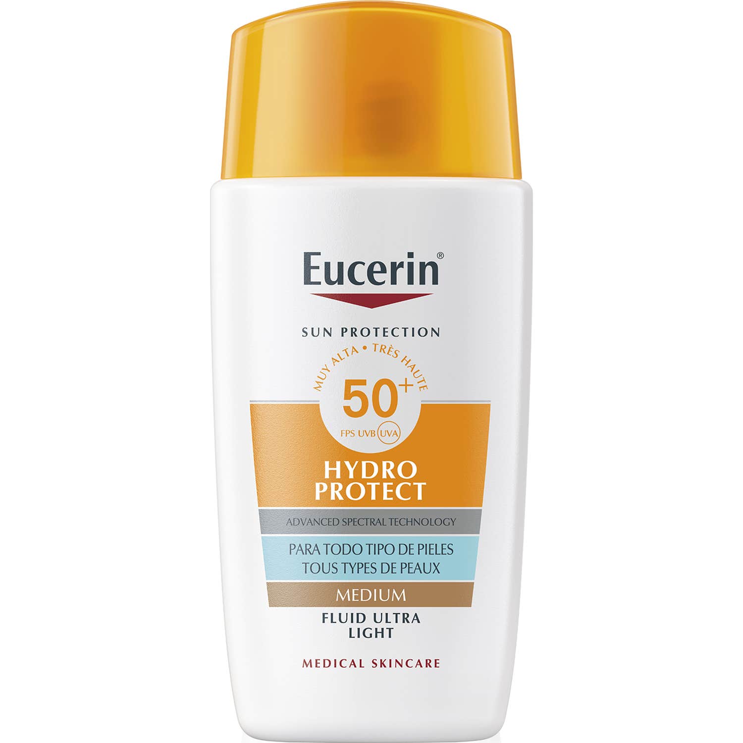 Eucerin Hydro Protect Fluido Ultra Light Tinted Medio SPF50+ 50ml
