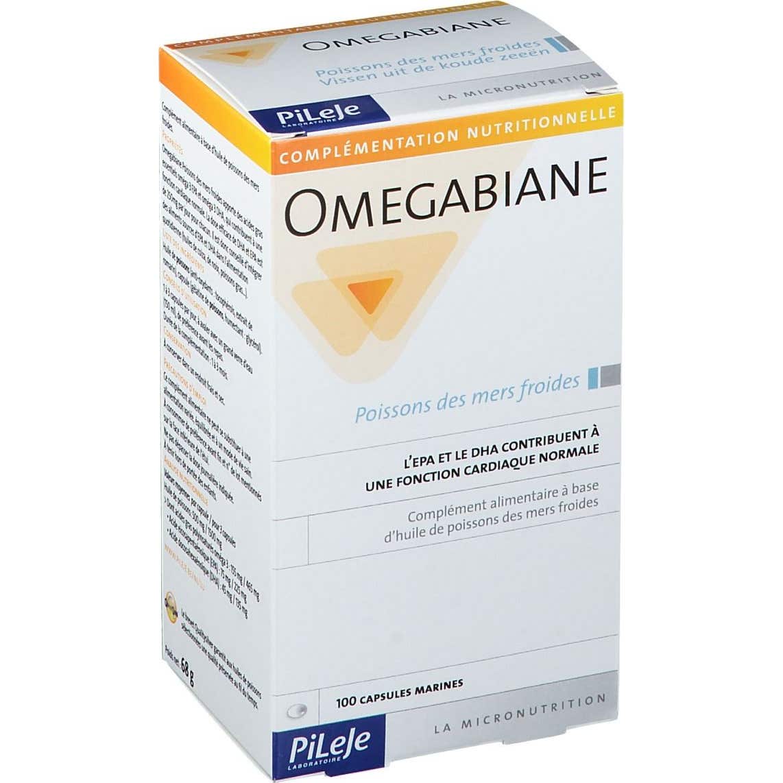 PiLeJe Omegabiane Poissons des Mers Froides 100 capsules
