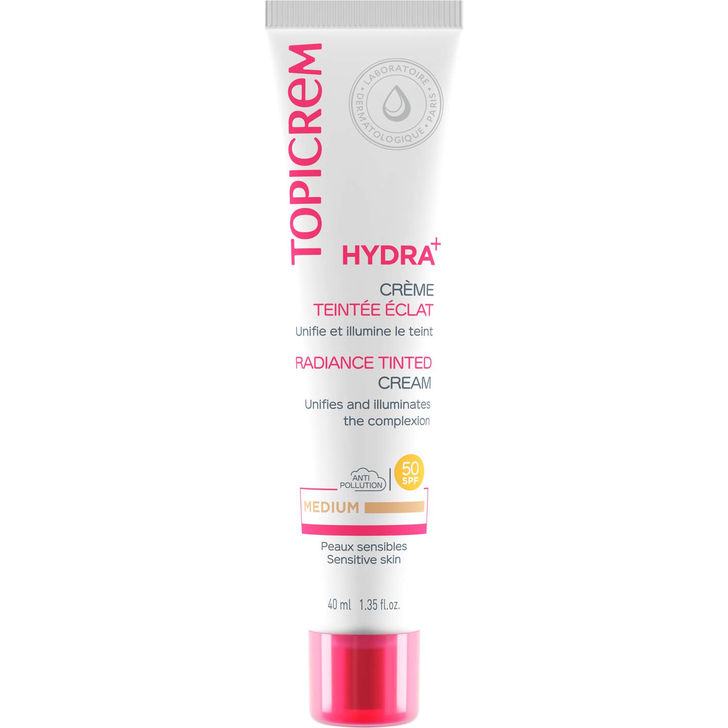 Topicrem Hydra+ Crème Teintée Éclat Medium 40ml