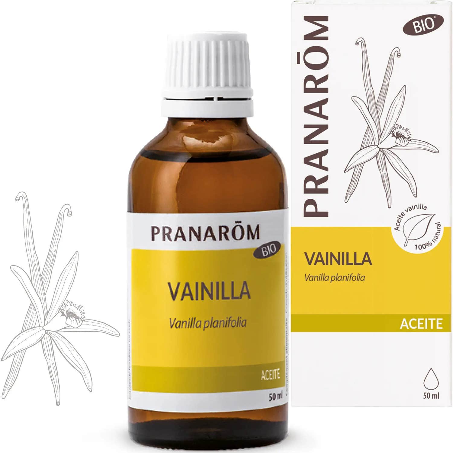 Pranarôm Huile Végétale de Vanille 50ml
