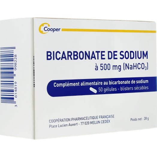 Cooper Bicarbonate De Sodium 500mg 50 Gélules