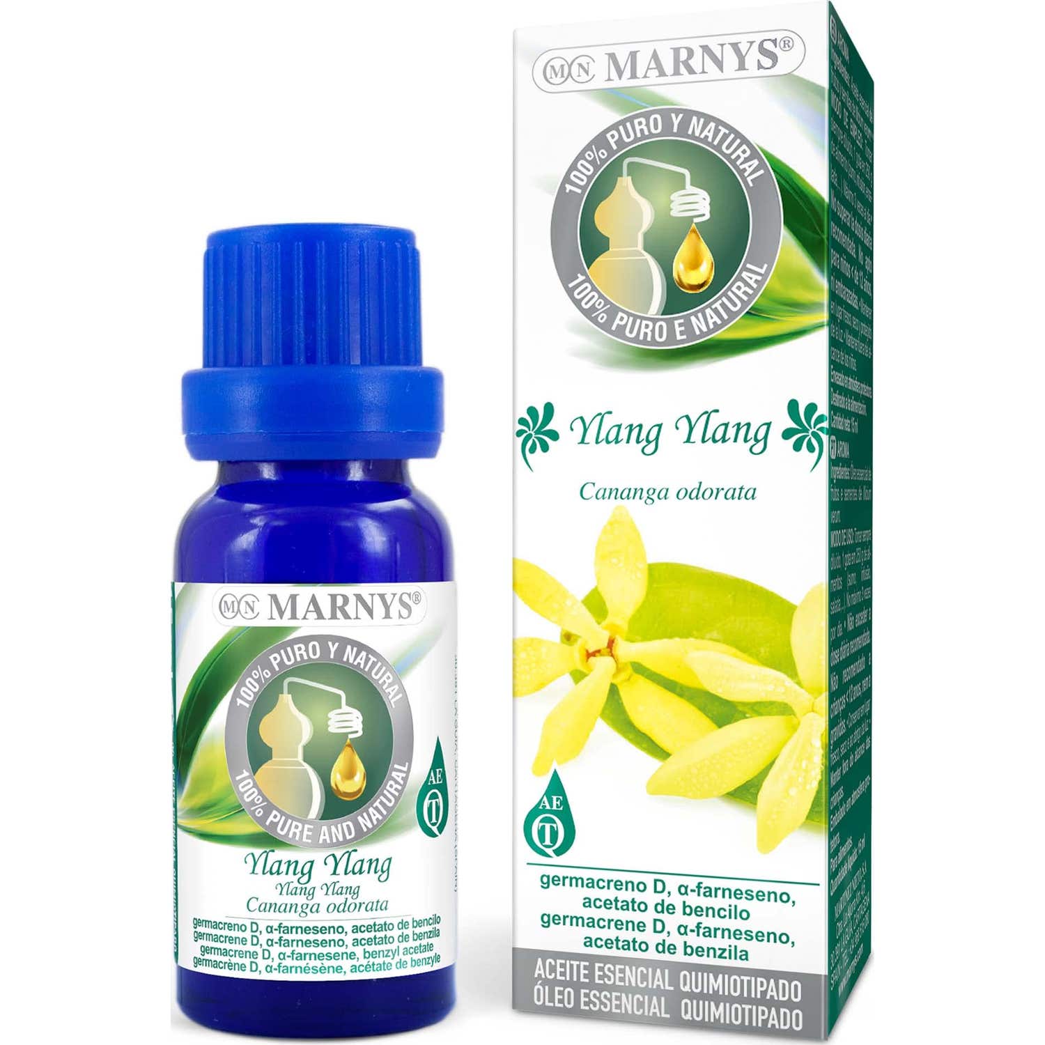 Marnys Huile Essentielle Alimentaire Ylang Ylang 15ml