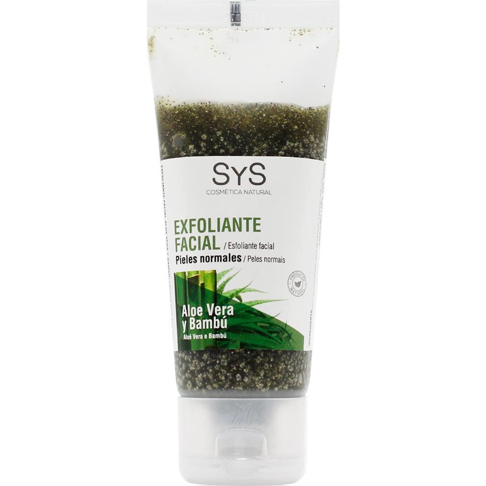 SYS Exfoliant pour le visage à l'aloe vera et au bambou 100ml
