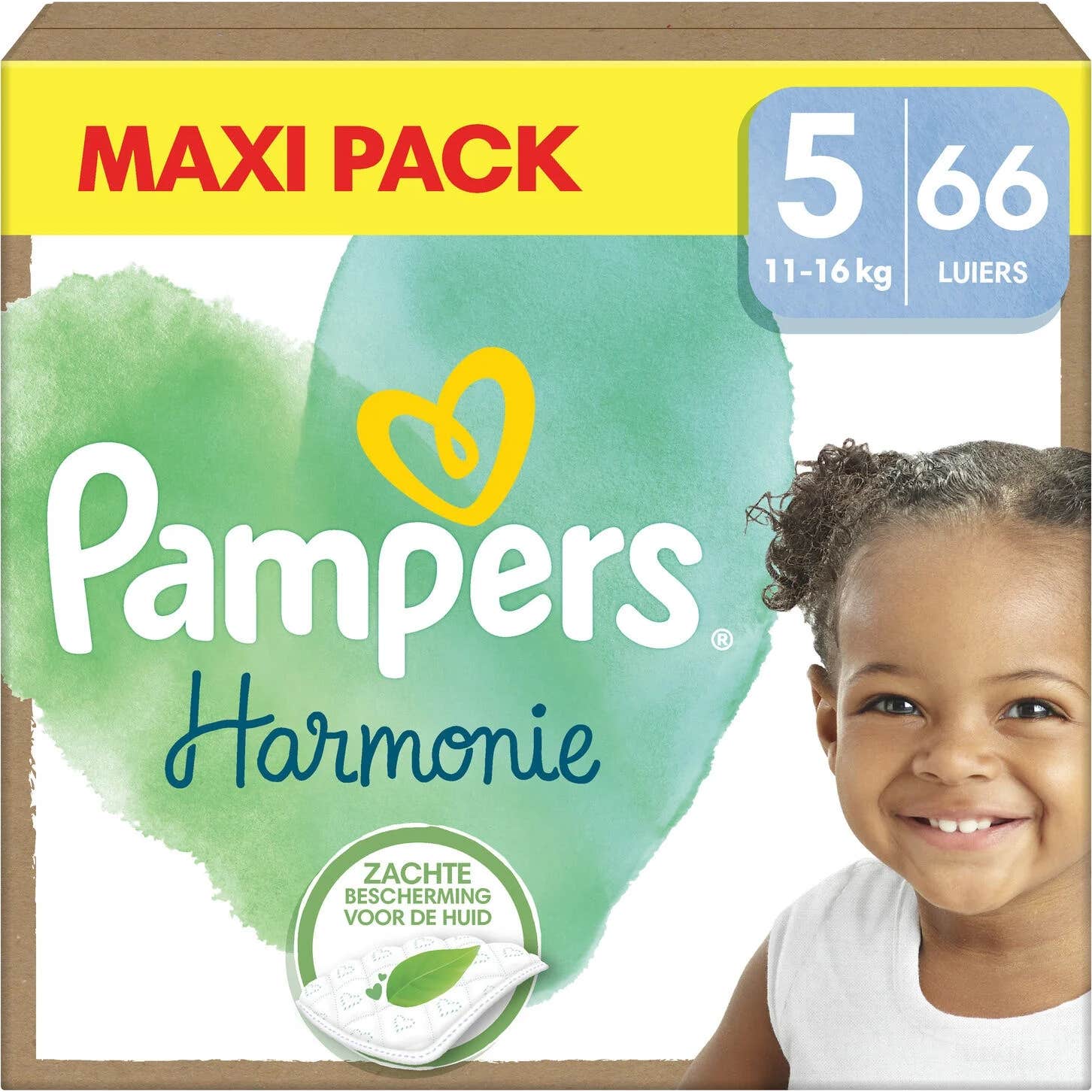 Pampers Harmonie Maxi Pack Couches Taille 5 11-16kg 66uts