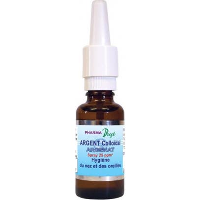 Pharmaphyt Argent Colloidal Spray 25Ppm Hygiène Nez-Oreilles 30ml