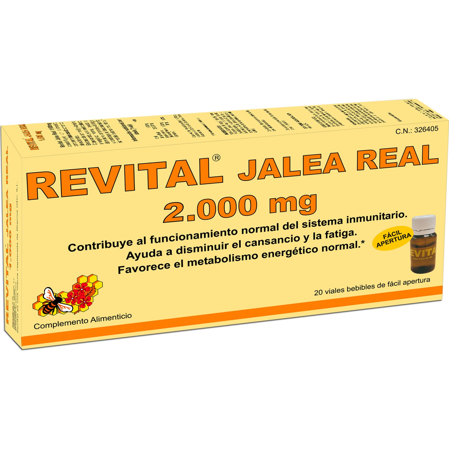 Revital Gelée Royale 2000mg 20 Ampoules à boire