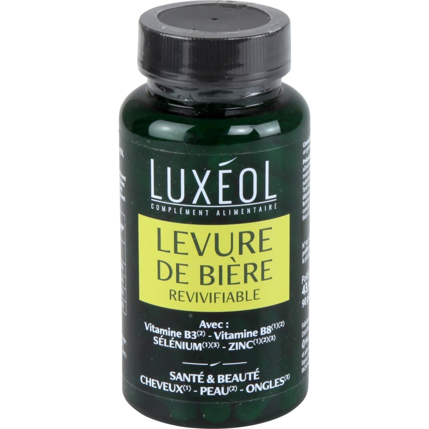 Luxéol Levure de Bière Revivifiable 90 Gélules