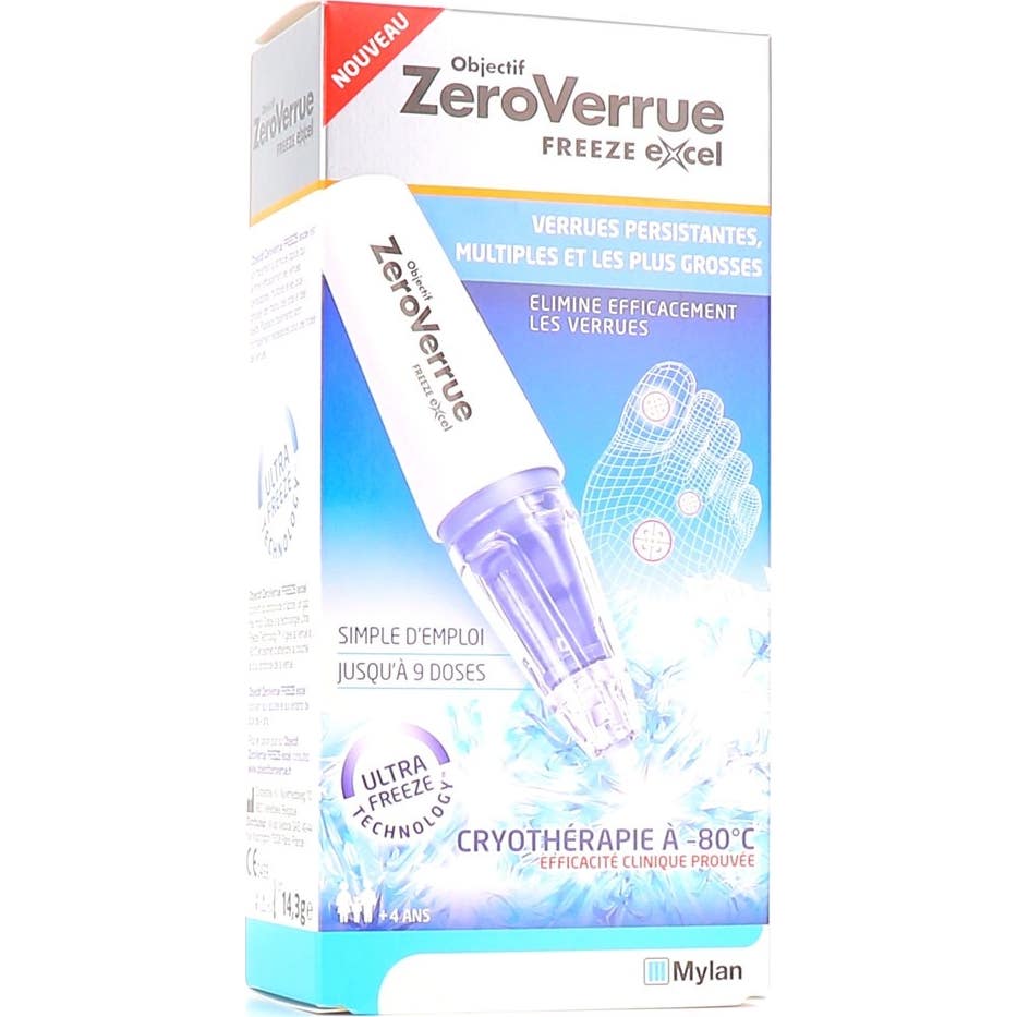 Mylan Objectif ZeroVerrue Freeze Excel Stylo Verrues Persistantes 7,5g