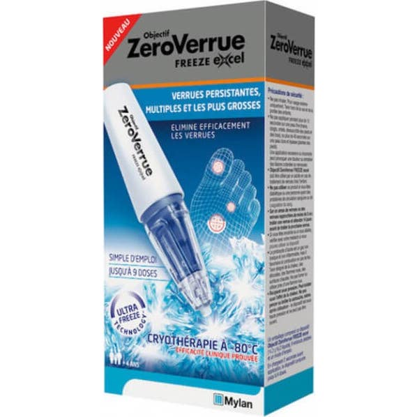 Mylan Objectif ZeroVerrue Freeze Excel Stylo Verrues Persistantes 7,5g