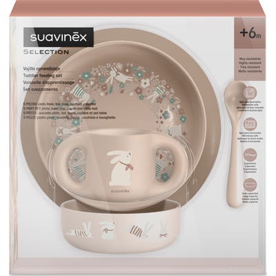 Vaisselle d'apprentissage Suavinex® rose