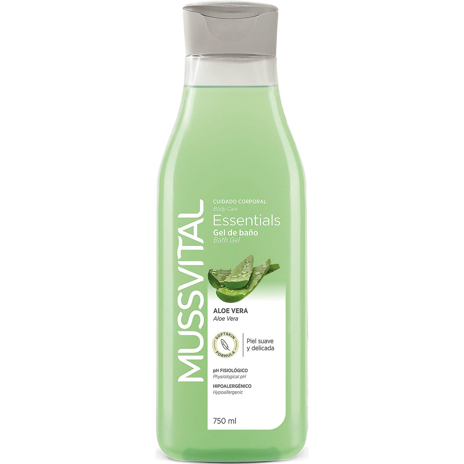 Mussvital Gel de bain Aloe vera 750 ml