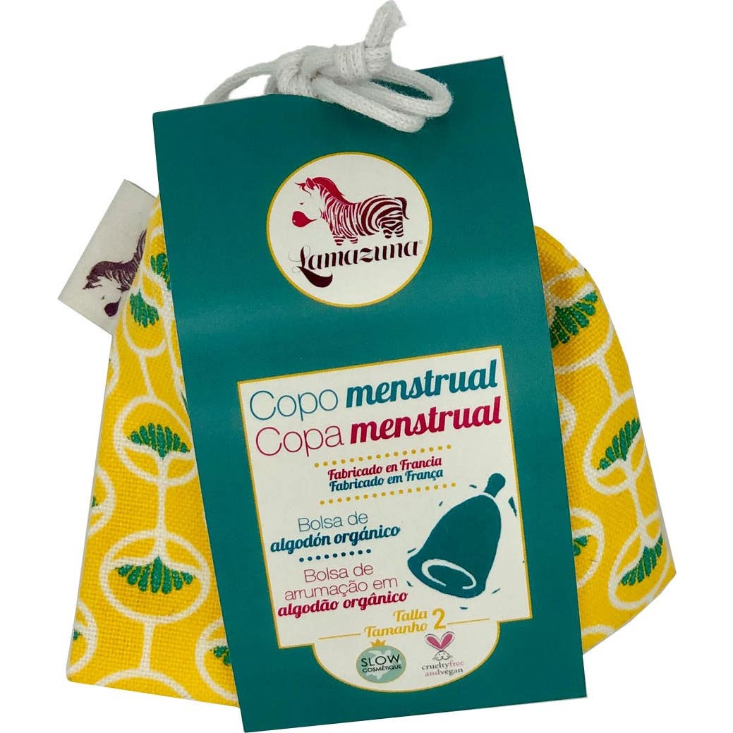 Lamazuna Cup Féminine Menstruelle Pochette Jaune Taille 2