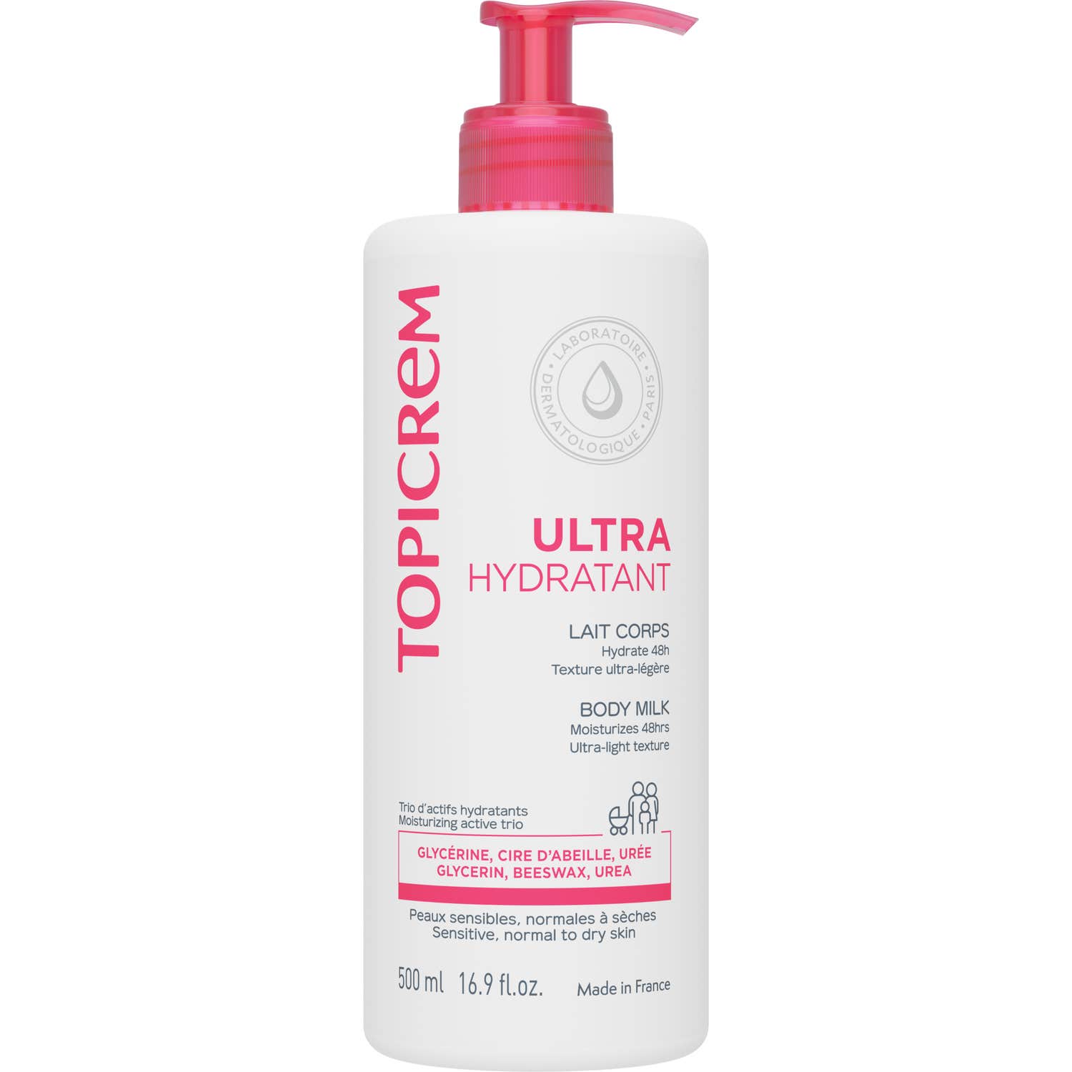 Topicrem Ultra Hydratant Lait Corps 500ml