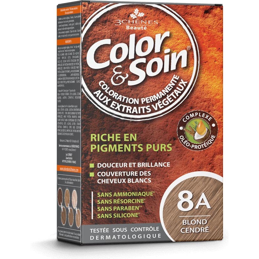 Color & Soin Kit Coloration Permanente 8A Blond Cendré