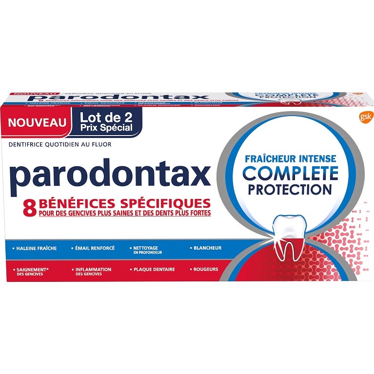 Parodontax Dentifrice Quotidien Au Fluor 2x75ml
