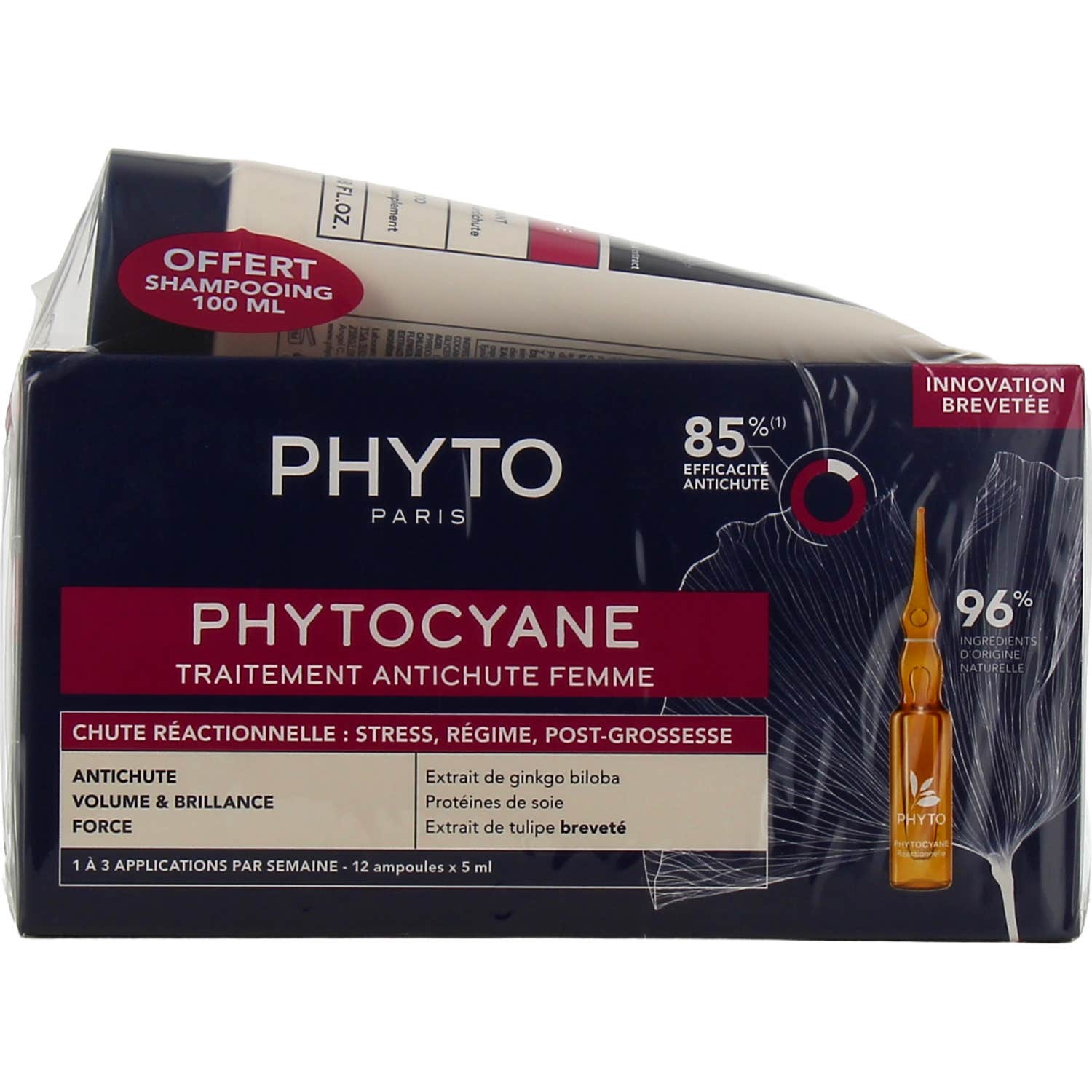 Phyto Phytocyane Pack Femme Traitement Antichute Réactionnelle