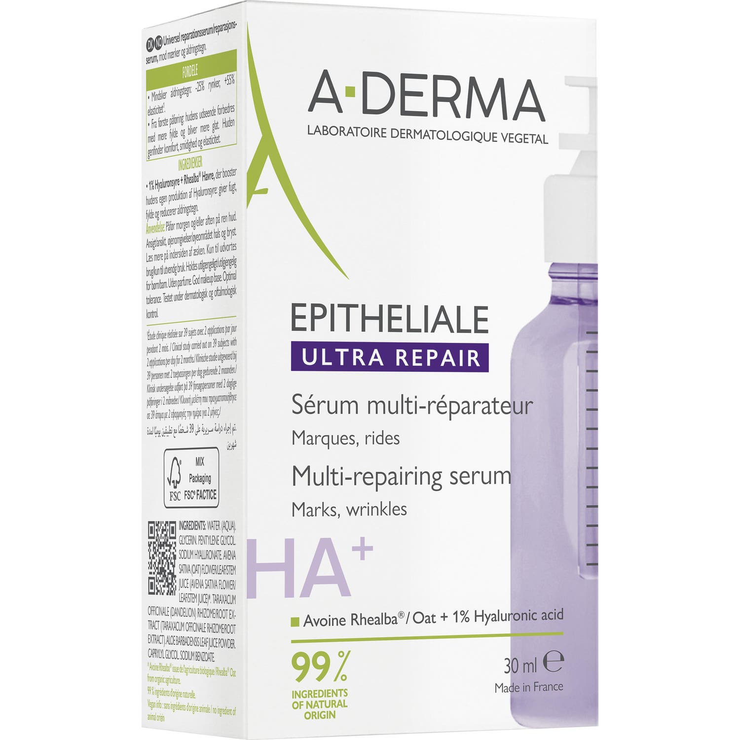 A-Derma Epitheliale Ultra Repair HA+ Sérum Multi-Réparateur 30ml