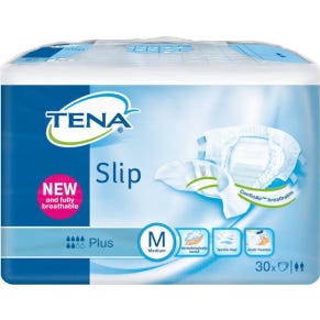 Tena Slip Plus Change Complet Médium 73-122cm 30 Unités