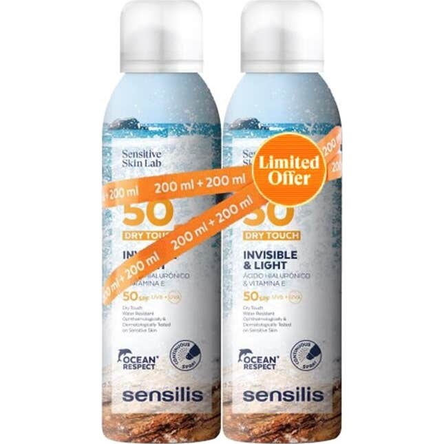 Sensilis Body Spray Dry Touch SPF50 2x200ml
