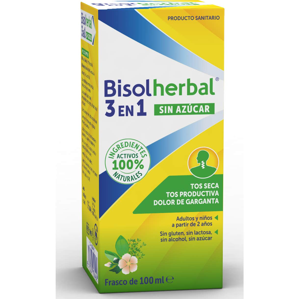 Bisoherbal 3 en 1 Sirop sans Sucre 100 ml