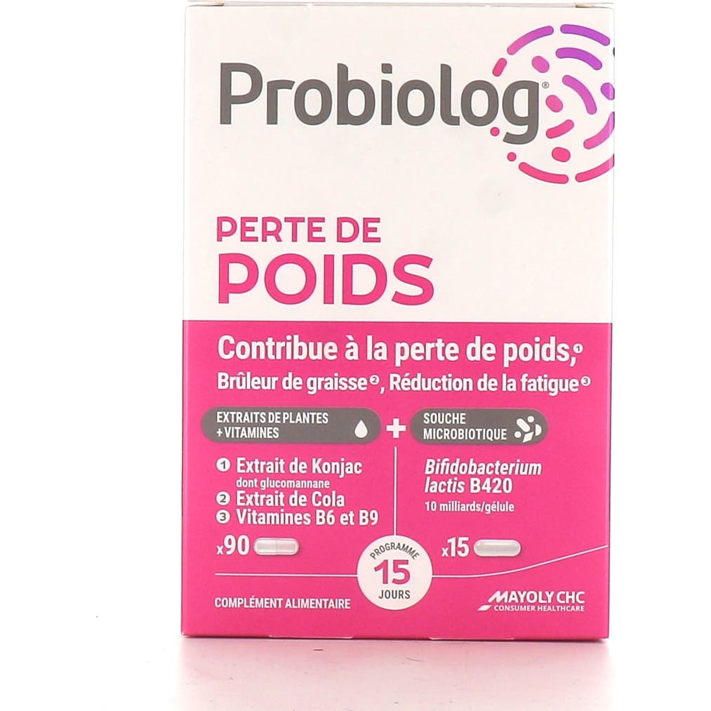 Probiolog Perte De Poids 90 + 15 Gélules
