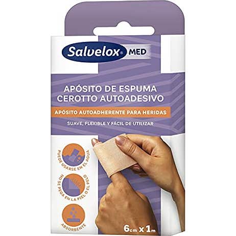Enveloppe de mousse auto-adhésive Salvelox Med 6cmx1m