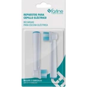 Brosse à dents électrique Farline pour enfants - Recharge 2 pièces