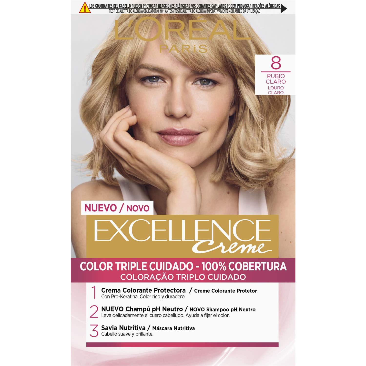 L'Oréal Set Excellence Creme Tint 8 Light Blonde