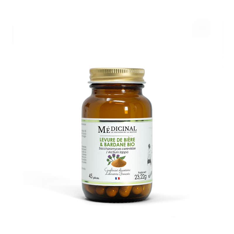 Médicinal Levure de Bière Bardane Bio 45 Gélules