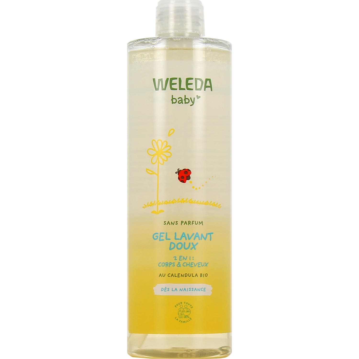 Weleda Baby Gel Lavant Doux Sans Parfum Calendula Bio 400 ml