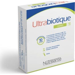 Nutrisanté Microbiote Ultrabiotique Fibres 10 sticks