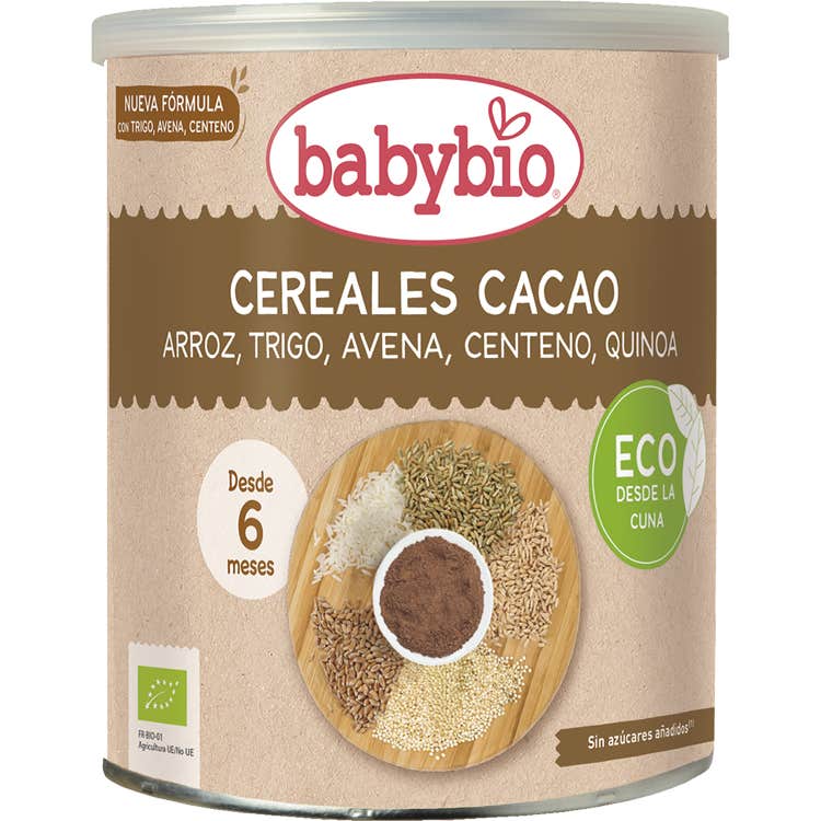 Babybio Céréales Cacao Bio +6 Mois 220g