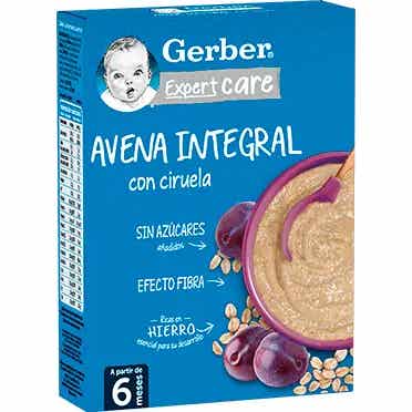 Gerber Grain&ampGrown Avoine à grains entiers avec prune 250g