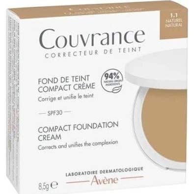 Avène Couvrance Fond De Teint Compact Crème SPF30 1.1 Naturel 8,5g